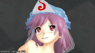 Pobieranie akordów dla &#039;【MMD】Saigyoji Yuyuko vs Rough Riding Machine【R-18】